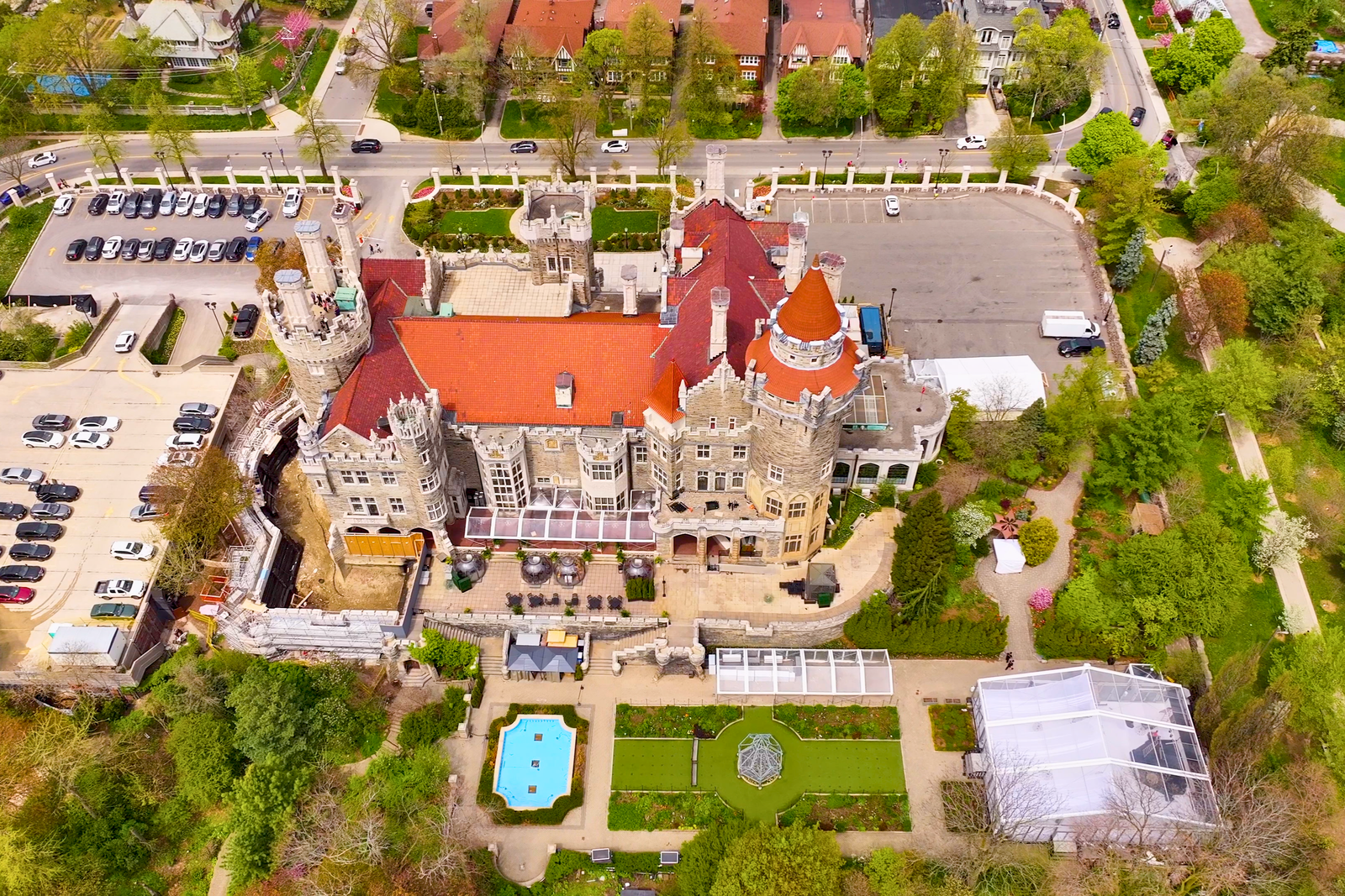 Casa Loma Rooftop and Garden Overview, Toronto
