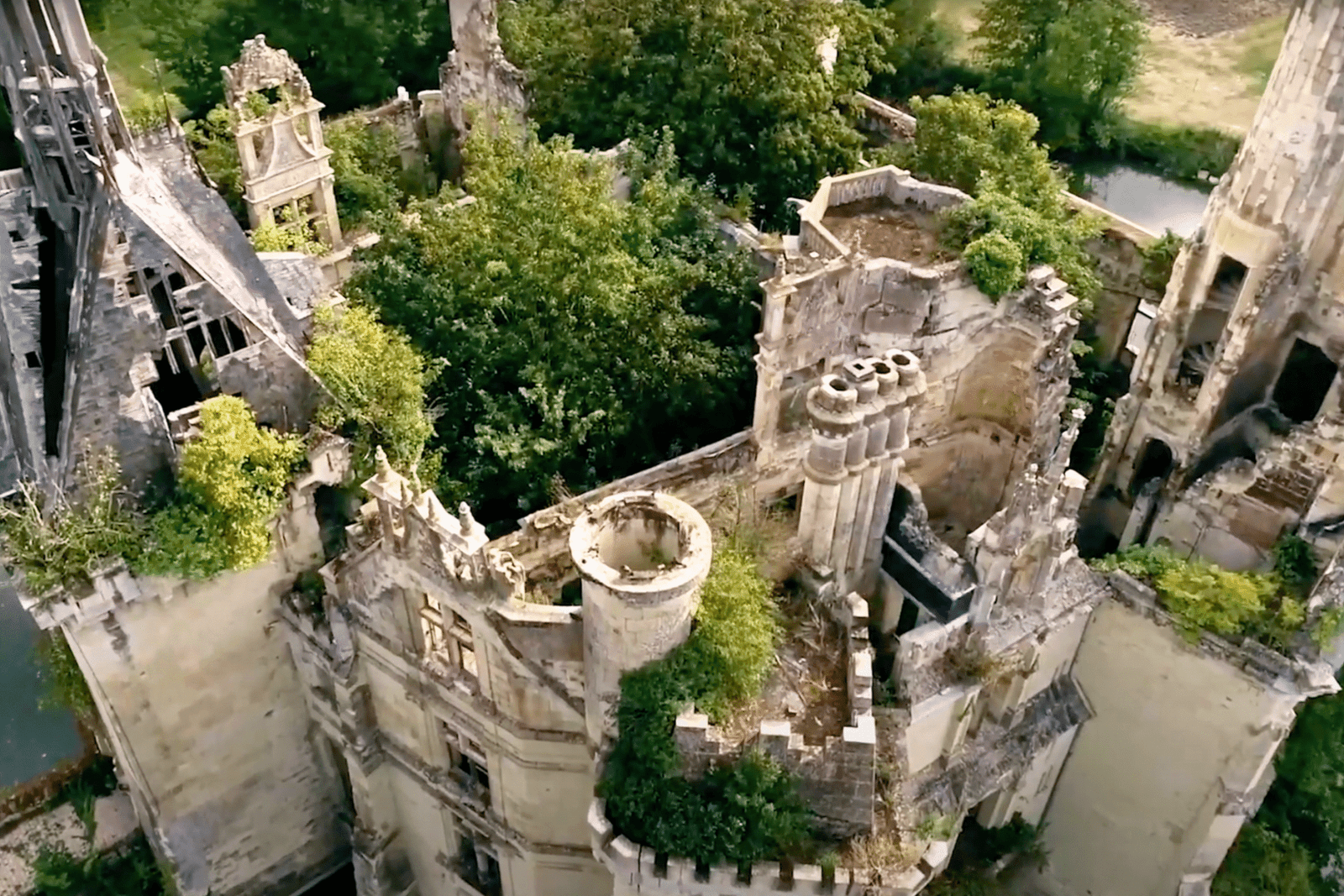 Nature Reclaims the Romantic Ruins of la Mothe-Chandeniers