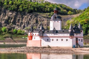 Pfalzgrafenstein Castle on a small island in the Rhine