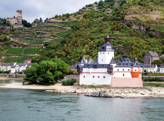 Pfalzgrafenstein Castle island fortress on Rhine river